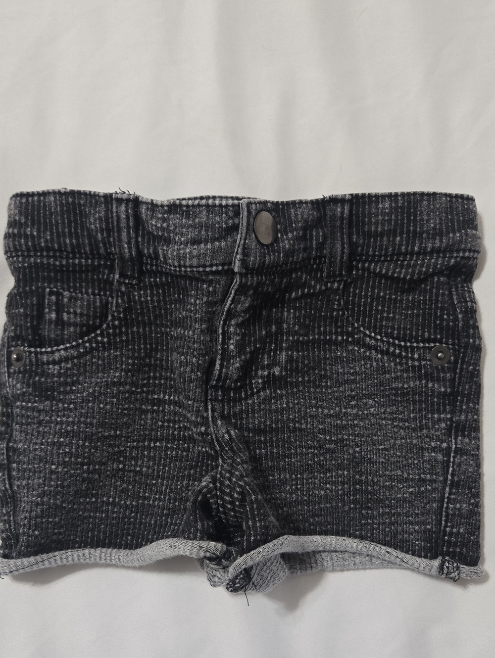 Afton street girls black jean stretch shorts